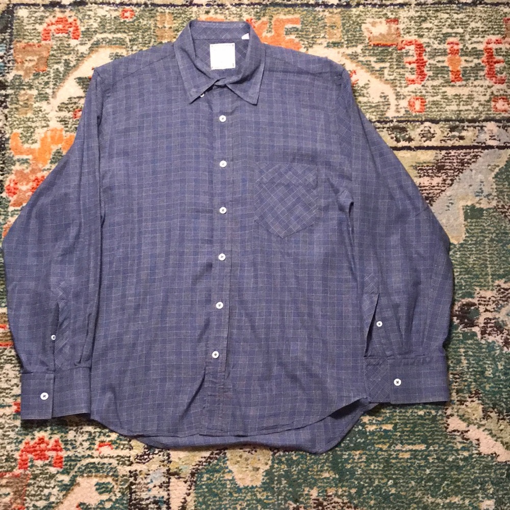 Billy Reid blue and Gray button down
